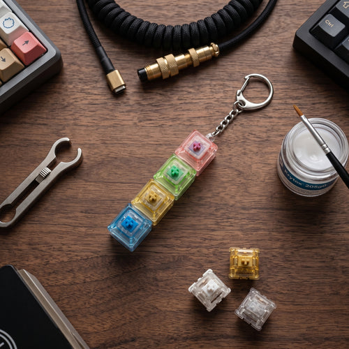 The Clicker Fidget Keypad - Crystal Clear LED Glow Effect