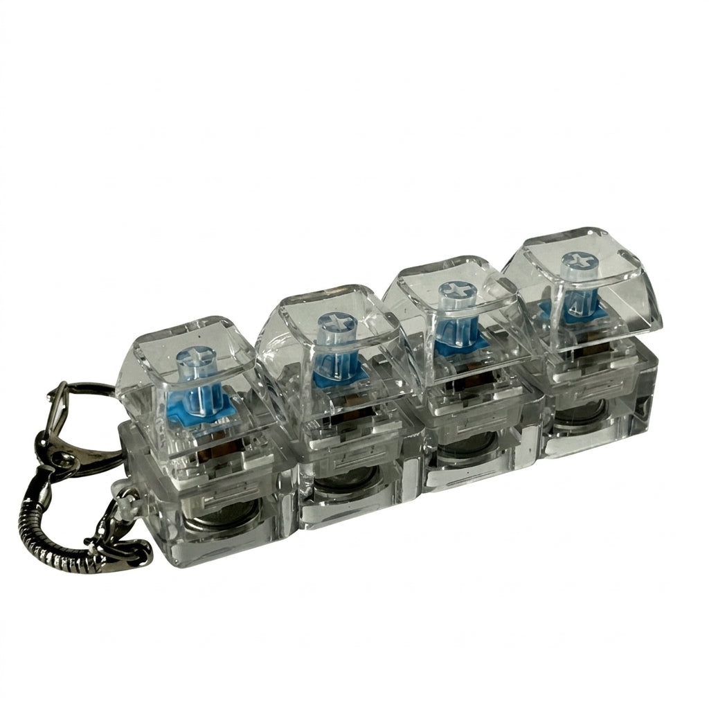 The Clicker Mechanical Fidget Keypad - Compact Portable Design