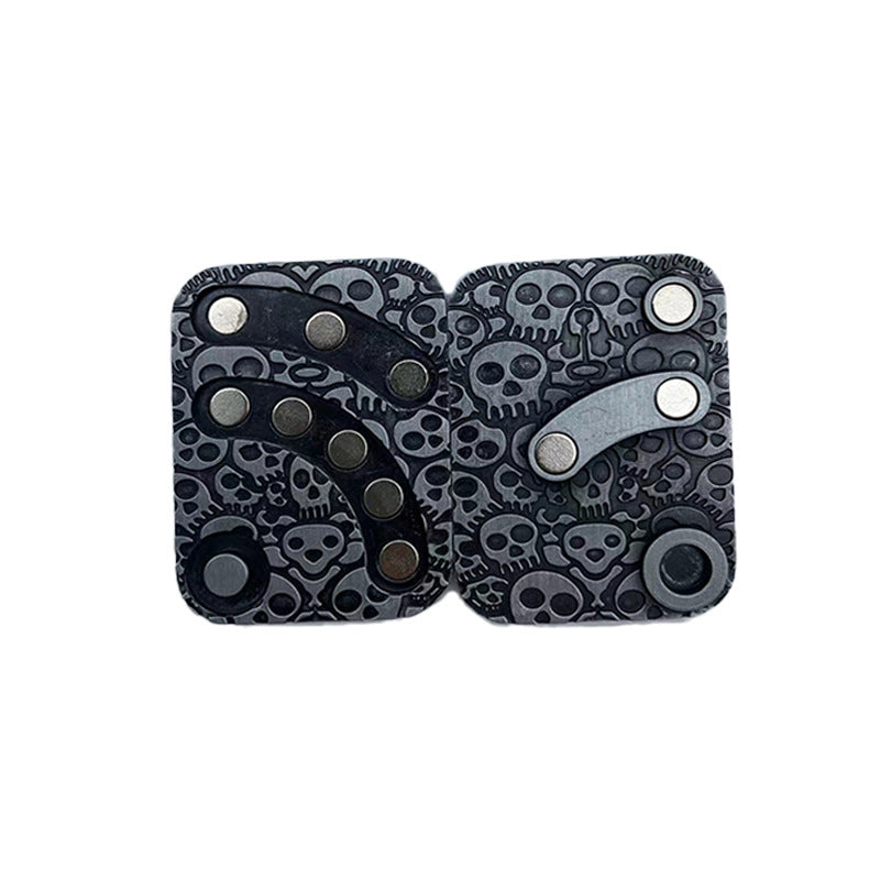 Skull Fingertip Slider — smooth sliding rail mechanism