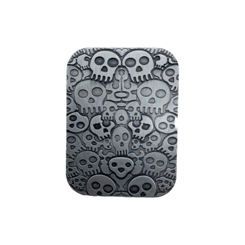 Skull Fingertip Slider — detailed skull design close-up